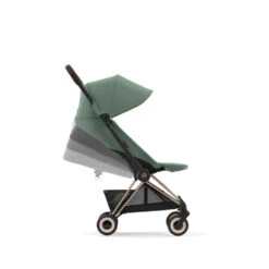 CYBEX Poussette Compacte Coya Châssis Rose Gold Siège Vert -Allobébé cy041086703 5
