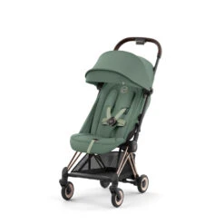 CYBEX Poussette Compacte Coya Châssis Rose Gold Siège Vert -Allobébé cy041086703 7