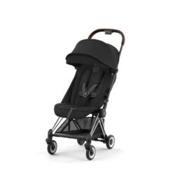 CYBEX Poussette Compacte Coya Châssis Chrome Brown Siège Noir