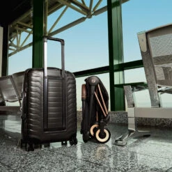 CYBEX Poussette Compacte Coya Châssis Chrome Brown Siège Noir -Allobébé cy041087502 11