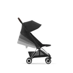 CYBEX Poussette Compacte Coya Châssis Chrome Brown Siège Noir -Allobébé cy041087502 4