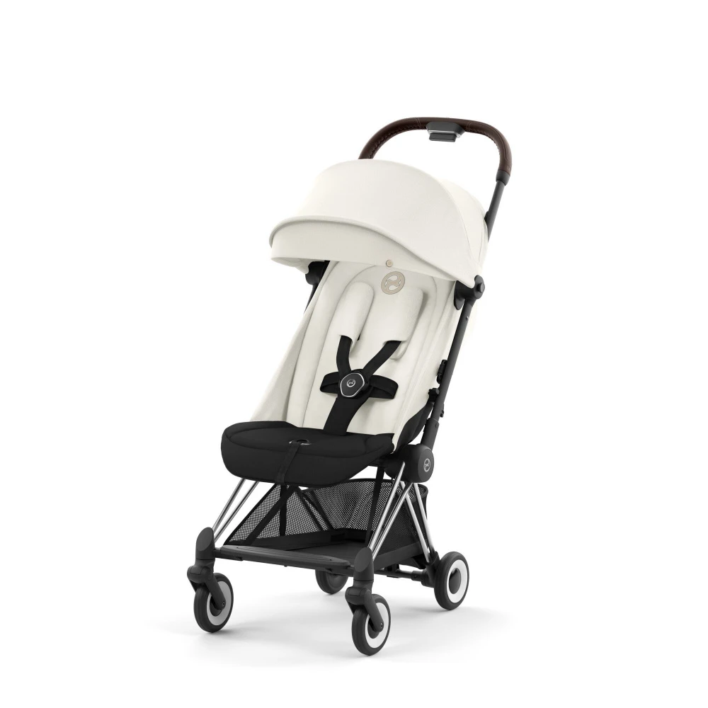 CYBEX Poussette Compacte Coya Châssis Chrome Brown Siège Off White 1 CYBEX Poussette Compacte Coya Châssis Chrome Brown Siège Off White
