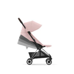 CYBEX Poussette Compacte Coya Châssis Chrome Brown Siège Rose Clair -Allobébé cy041087748 3