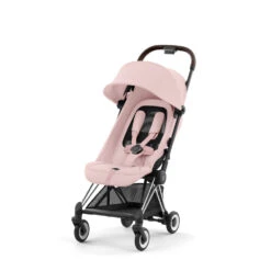 CYBEX Poussette Compacte Coya Châssis Chrome Brown Siège Rose Clair -Allobébé cy041087748 5