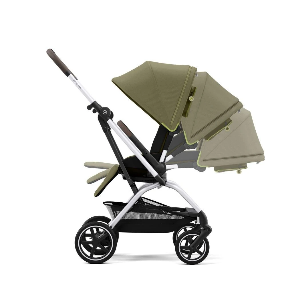 CYBEX Poussette Eezy S Twist+ 2 - Nature Green - Châssis Silver 2022 2 CYBEX Poussette Eezy S Twist+ 2 - Nature Green - Châssis Silver 2022 – Image 2