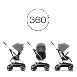 CYBEX Poussette Eezy S Twist+ 2 - Lava Grey - Châssis Silver 2022 13 CYBEX Poussette Eezy S Twist+ 2 - Lava Grey - Châssis Silver 2022 -Allobébé cy041405946 6