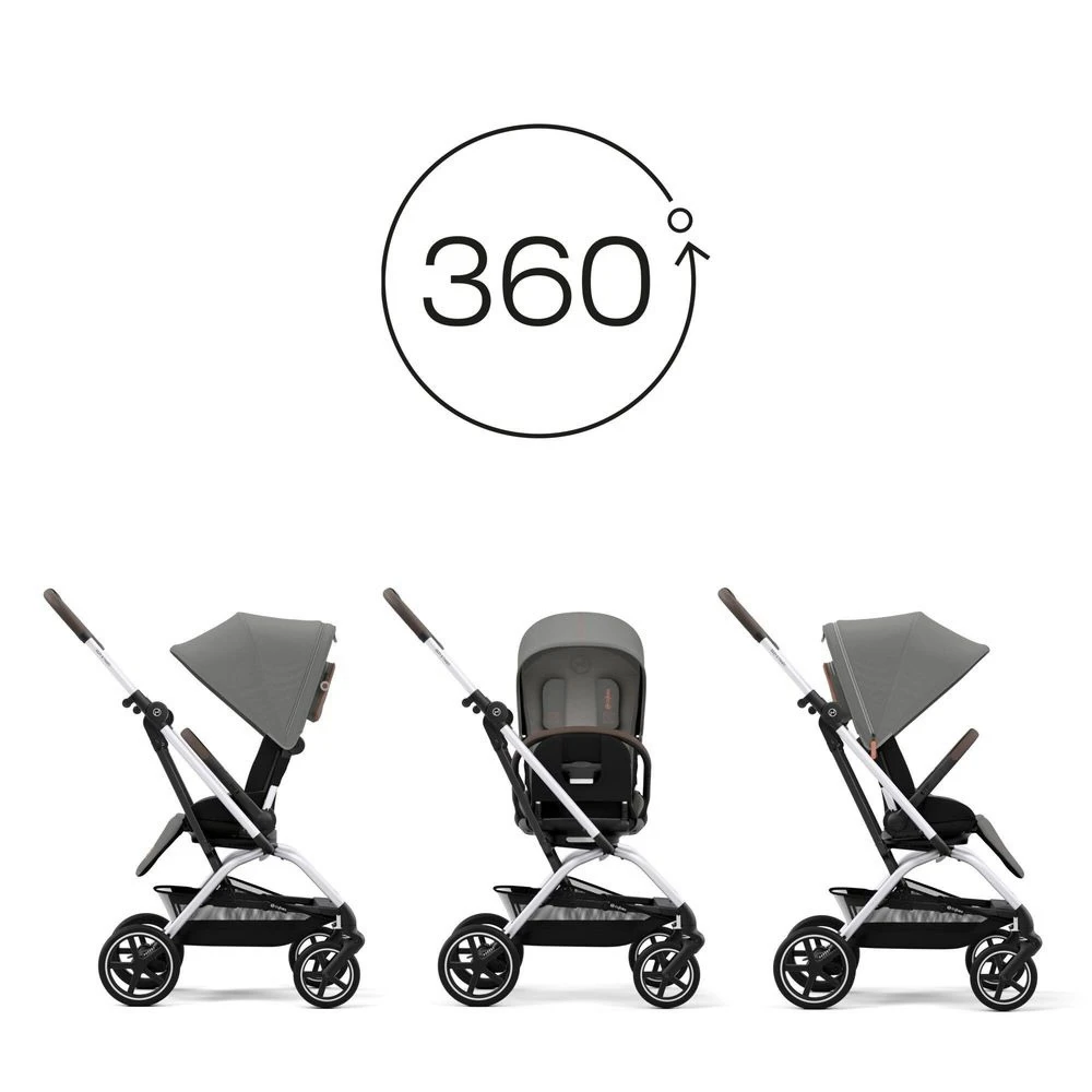 CYBEX Poussette Eezy S Twist+ 2 - Lava Grey - Châssis Silver 2022 7 CYBEX Poussette Eezy S Twist+ 2 - Lava Grey - Châssis Silver 2022 – Image 7