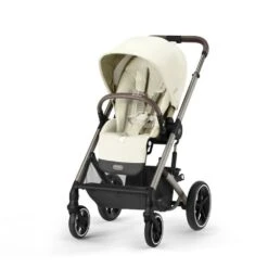 CYBEX Pack Duo Poussette Duo Balios S Lux + Aton 5 + Adaptateurs - Seashell Beige -Allobébé cy041626950 3