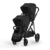 CYBEX Pack Duo Poussette Double Gazelle S - Chassis Noir + Siège - Moon Black