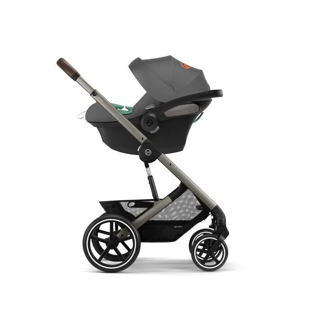 CYBEX Pack Trio Poussette Talos S Lux - Chassis Silver + Nacelle Cot S + Cloud Z2 Noir + Adaptateurs - Lava Grey 3 CYBEX Pack Trio Poussette Talos S Lux - Chassis Silver + Nacelle Cot S + Cloud Z2 Noir + Adaptateurs - Lava Grey – Image 3