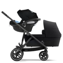 CYBEX Pack Trio Poussette Double Gazelle S - Chassis Noir + Nacelle Gazelle + Cloudz2 + 2 Lots Adaptateurs - Moon Black 8 CYBEX Pack Trio Poussette Double Gazelle S - Chassis Noir + Nacelle Gazelle + Cloudz2 + 2 Lots Adaptateurs - Moon Black -Allobébé cy041796119 2