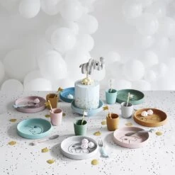 Done By Deer Assiette Plate En Silicone Nozo Bleu -Allobébé db056118759 2