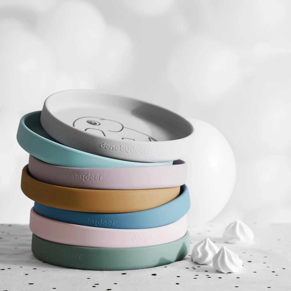 Done By Deer Assiette Plate En Silicone Elphee Grey 2 Done By Deer Assiette Plate En Silicone Elphee Grey – Image 2