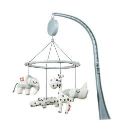 Done By Deer Mobile Musical Avec Miroir Sleepy Blue