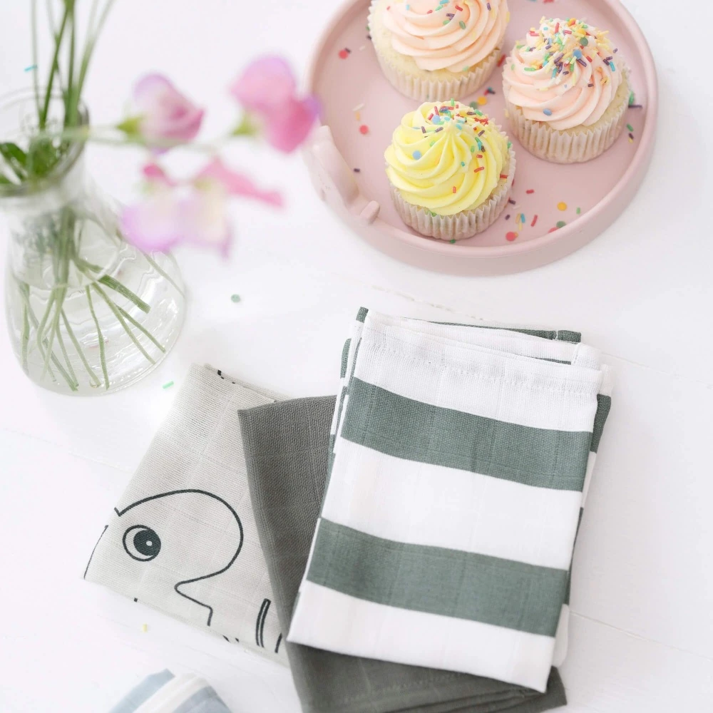 Done By Deer Lot De 5 Lingettes Deer Friends Moutarde 3 Done By Deer Lot De 5 Lingettes Deer Friends Moutarde – Image 3