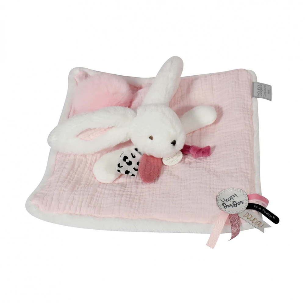 Doudou Happy Blush Pompon Rose 2 Doudou Happy Blush Pompon Rose – Image 2