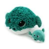 Peluche Géante Poisson Globe Et Son Bébé Vert Gobetou Les Ptipotos