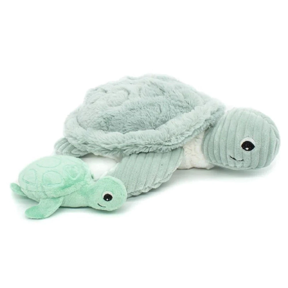 Peluche Tortue Et Son Bébé Menthe Sauvenou Les Ptipotos 3 Peluche Tortue Et Son Bébé Menthe Sauvenou Les Ptipotos – Image 3