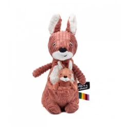 Peluche Kangourou Et Son Bébé Terracotta Allézou Les Ptipotos