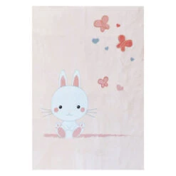 Couverture Bébé Imprimée 100x140 Cm Microdoux Lapinou