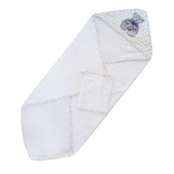 Cape De Bain 75x75 Cm Avec Gant My Little Bear