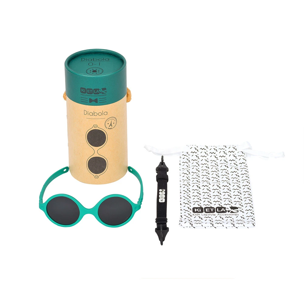 Lunettes De Soleil Bébé 0-1 An Diabola 2.0 Vert Paon 2 Lunettes De Soleil Bébé 0-1 An Diabola 2.0 Vert Paon – Image 2