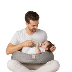 Ergobaby Coussin D'allaitement Gris Avec Sangle -Allobébé er020106434 2