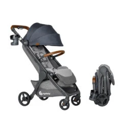 Ergobaby Poussette Compacte Metro+ Deluxe Gris Bleu