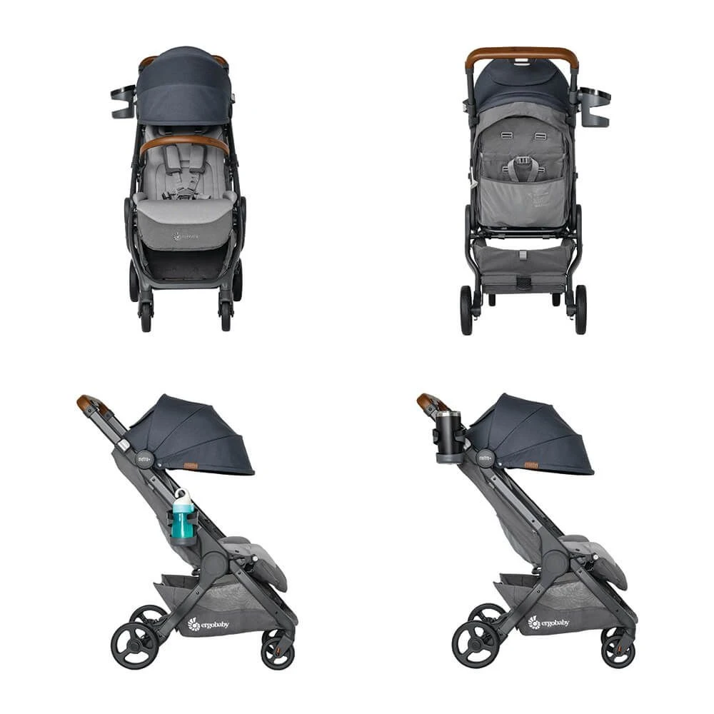 Ergobaby Poussette Compacte Metro+ Deluxe Gris Bleu 2 Ergobaby Poussette Compacte Metro+ Deluxe Gris Bleu – Image 2