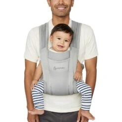 Ergobaby Porte Bébé Embrace Soft Air Mesh - Gris Clair -Allobébé er046105154 2