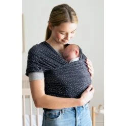 Ergobaby Écharpe De Portage Aura - Gris Foncé étoilé -Allobébé er046111715 2