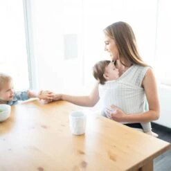 Ergobaby Écharpe De Portage Aura - Gris Rayé -Allobébé er046157816 2