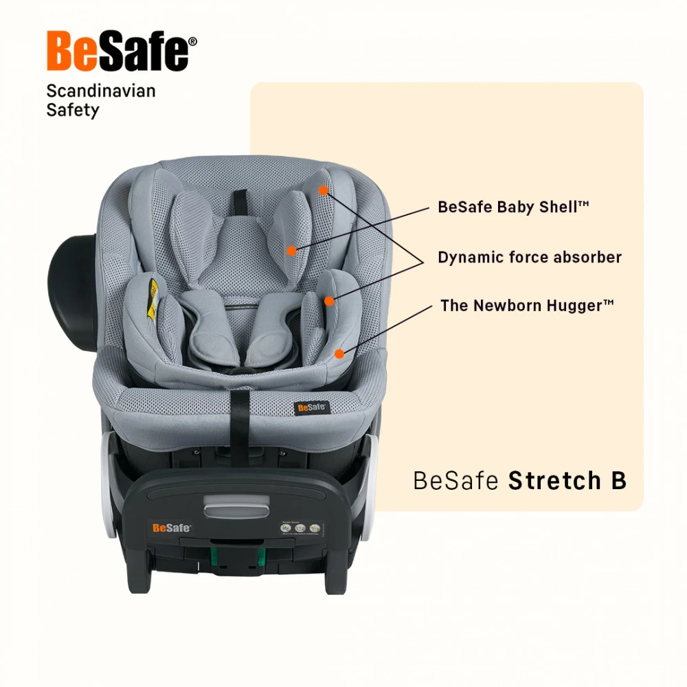BeSafe Siège Auto Stretch B - Cloud Melange 11 BeSafe Siège Auto Stretch B - Cloud Melange – Image 11