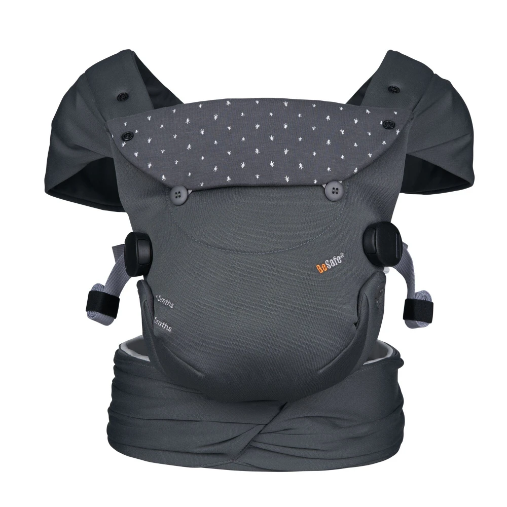 BeSafe Porte Bébé Newborn Haven Anthracite Forest 1 BeSafe Porte Bébé Newborn Haven Anthracite Forest