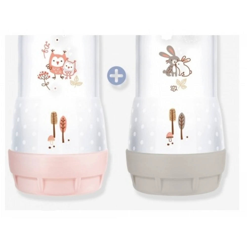 MAM Lot De 2 Biberons Anti-colique 320ml Easy Start Blush Et Dune 2 MAM Lot De 2 Biberons Anti-colique 320ml Easy Start Blush Et Dune – Image 2