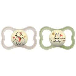 MAM Lot De 2 Sucettes Supreme Nuit 6 Mois + Silicone Coloris Aléatoires -Allobébé eu061110920 3