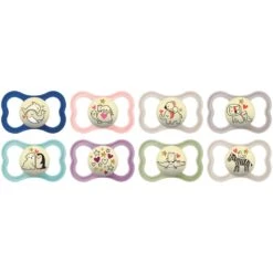 MAM Lot De 2 Sucettes Supreme Nuit 18 Mois + Silicone Coloris Aléatoires