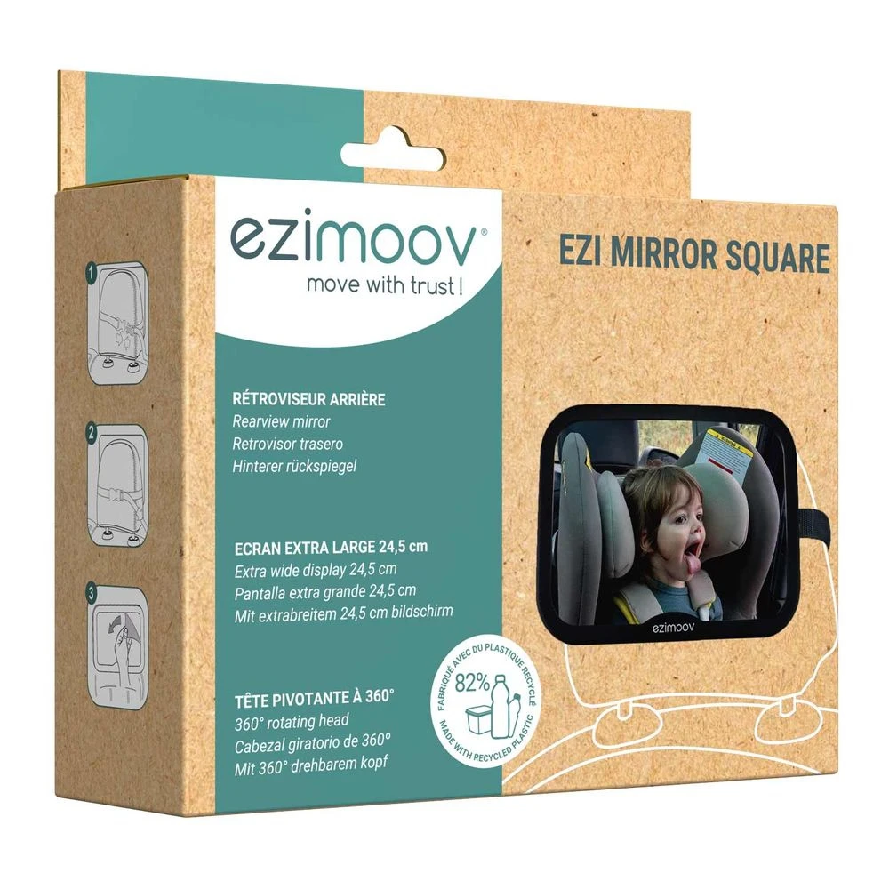 Rétroviseur Bébé Ezi Mirror Square - Eco Friendly 9 Rétroviseur Bébé Ezi Mirror Square - Eco Friendly – Image 9