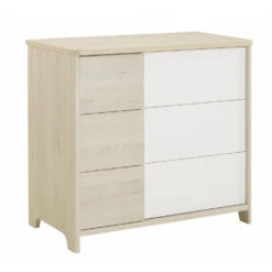 Chambre Trio Sacha Pin Blanchi - Lit 70x140 + Commode + Armoire 10 Chambre Trio Sacha Pin Blanchi - Lit 70x140 + Commode + Armoire -Allobébé gl061660814 3