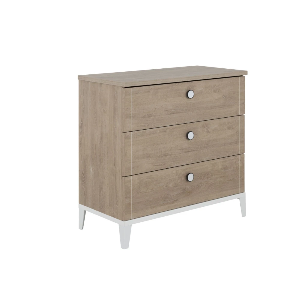 Chambre Trio Marcel - Lit 70x140 + Armoire 2p + Commode 4 Chambre Trio Marcel - Lit 70x140 + Armoire 2p + Commode – Image 4