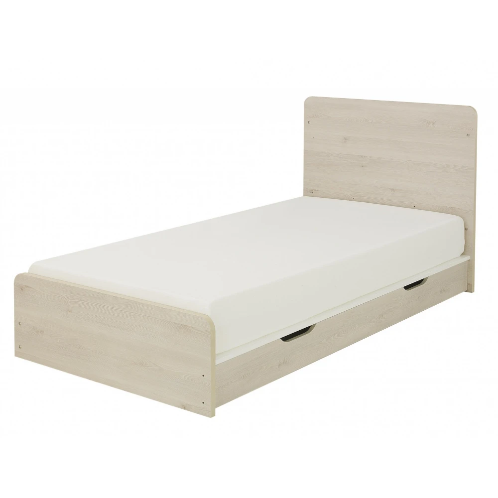 Option Tiroir De Lit Compact Sacha Pin Blanchi 2 Option Tiroir De Lit Compact Sacha Pin Blanchi – Image 2