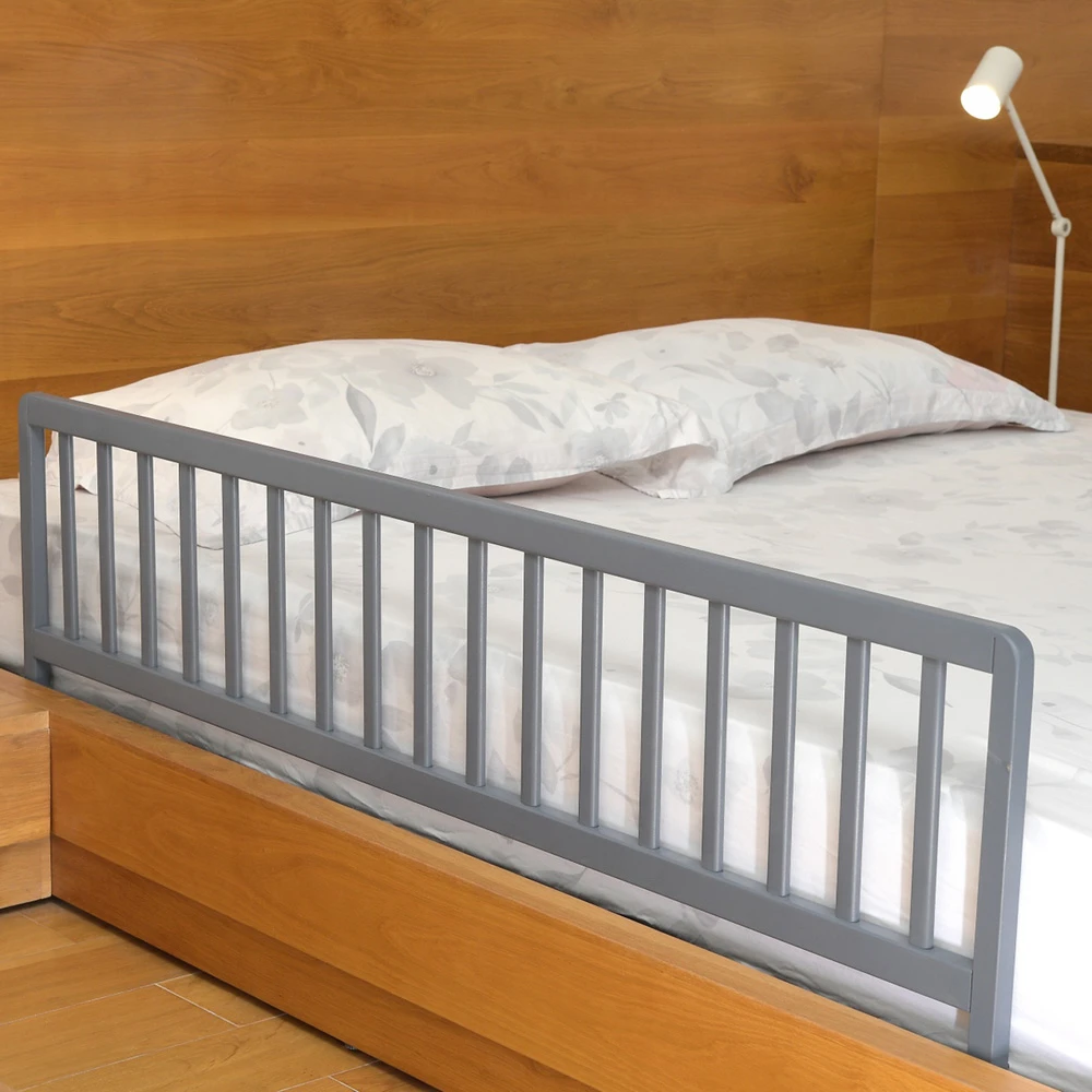 Barriere De Lit Sweet Dream140 Cm En Bois Gris 4 Barriere De Lit Sweet Dream140 Cm En Bois Gris – Image 4