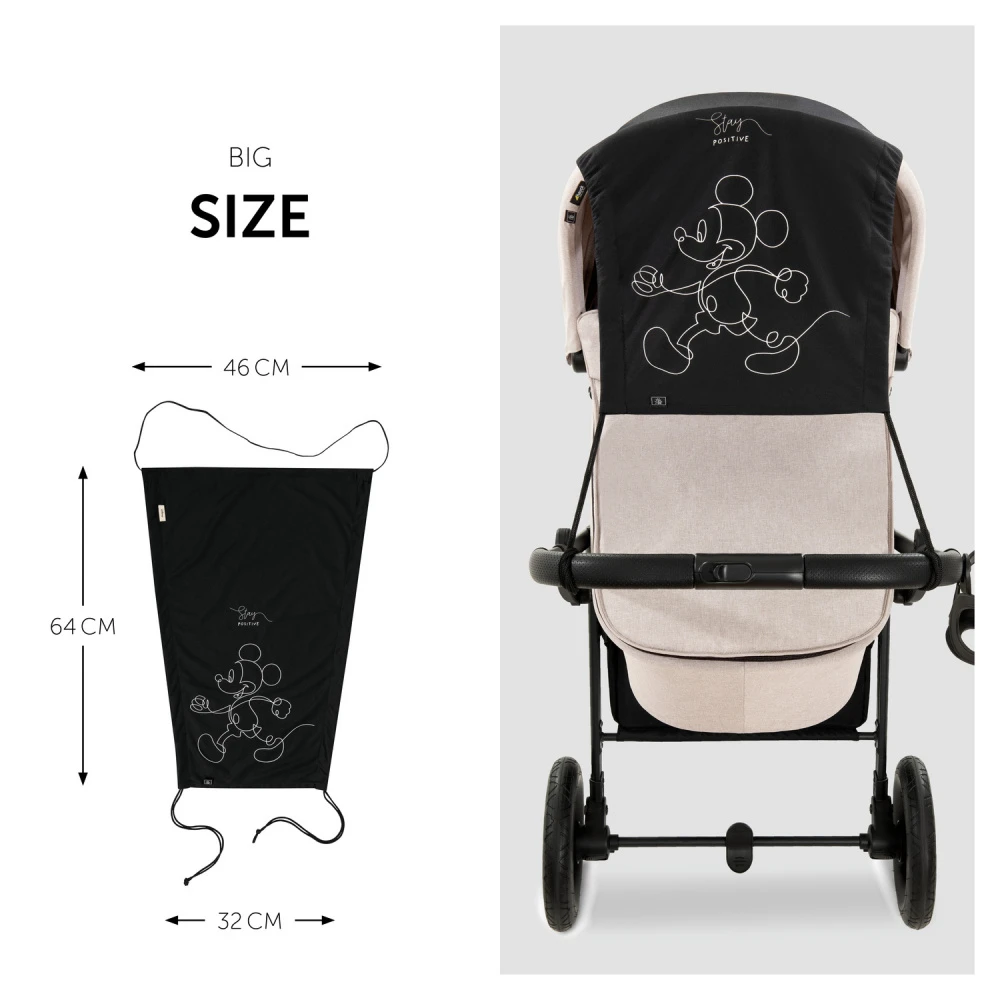 HAUCK Pare-soleil Universel Poussette Mickey Black 4 HAUCK Pare-soleil Universel Poussette Mickey Black – Image 4