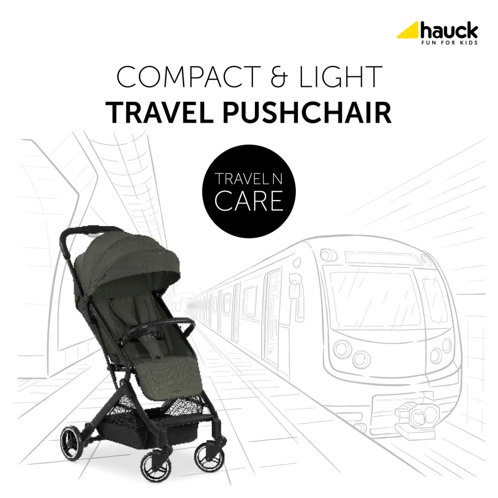 HAUCK Poussette Compacte Travel N Care Dark Olive 2 HAUCK Poussette Compacte Travel N Care Dark Olive – Image 2