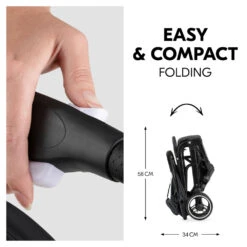 HAUCK Poussette Compacte Travel N Care Plus Black -Allobébé ha041060183 3