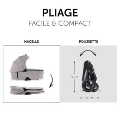 HAUCK Pack Poussette Duo 2 En 1 Walk N Care Beige 21 HAUCK Pack Poussette Duo 2 En 1 Walk N Care Beige -Allobébé ha041265461 10