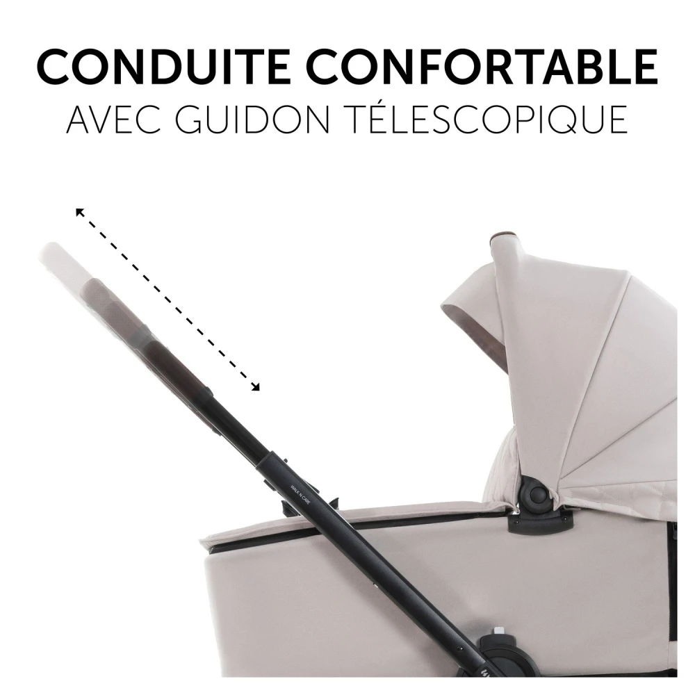 HAUCK Pack Poussette Duo 2 En 1 Walk N Care Beige 8 HAUCK Pack Poussette Duo 2 En 1 Walk N Care Beige – Image 8