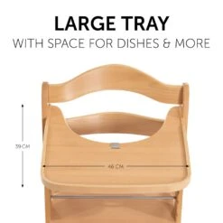 HAUCK Tablette Pour Chaise Haute Alpha Bois Naturel 11 HAUCK Tablette Pour Chaise Haute Alpha Bois Naturel -Allobébé ha058050496 4