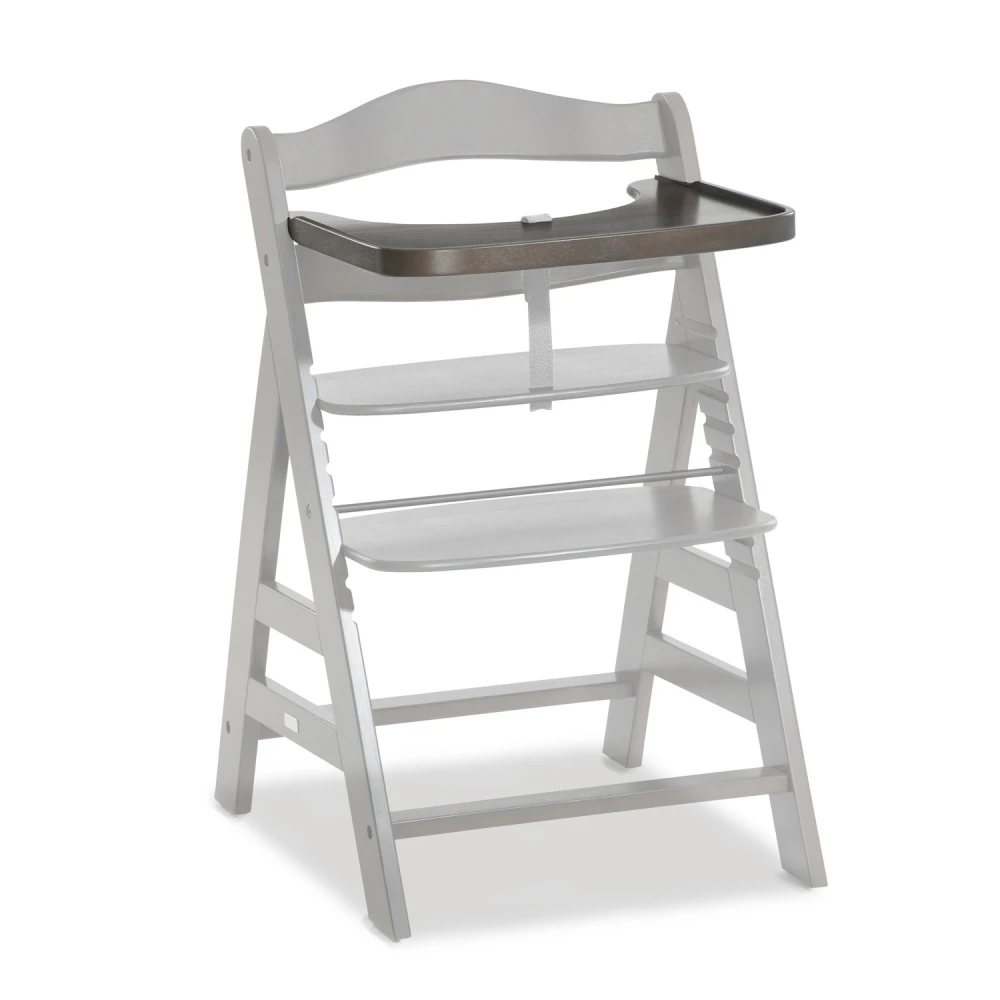 HAUCK Tablette Pour Chaise Haute Alpha Bois Charcoal 3 HAUCK Tablette Pour Chaise Haute Alpha Bois Charcoal – Image 3
