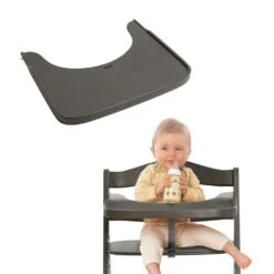 HAUCK Tablette Pour Chaise Haute Alpha Bois Charcoal 15 HAUCK Tablette Pour Chaise Haute Alpha Bois Charcoal -Allobébé ha058050526 4